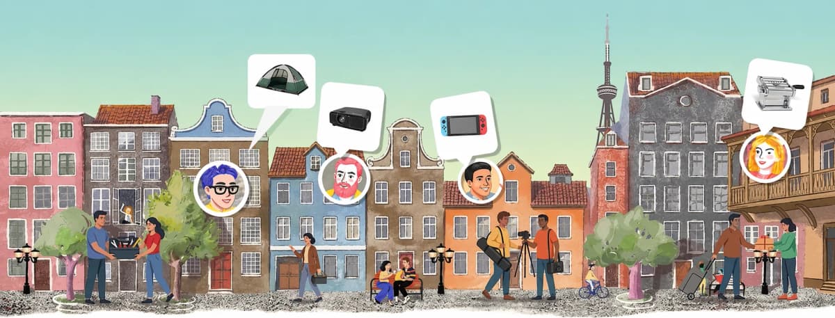 RentLab პლატფორმის ილუსტრაცია